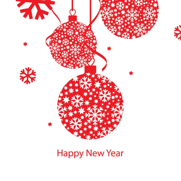 New Year greeting card — Stock Vector