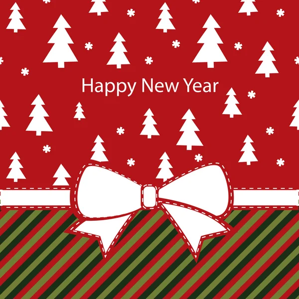 Vektorové přání Vánoce, šťastný nový rok — Stockový vektor
