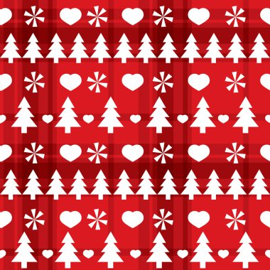 Noel Noel ağaçları ile seamless modeli