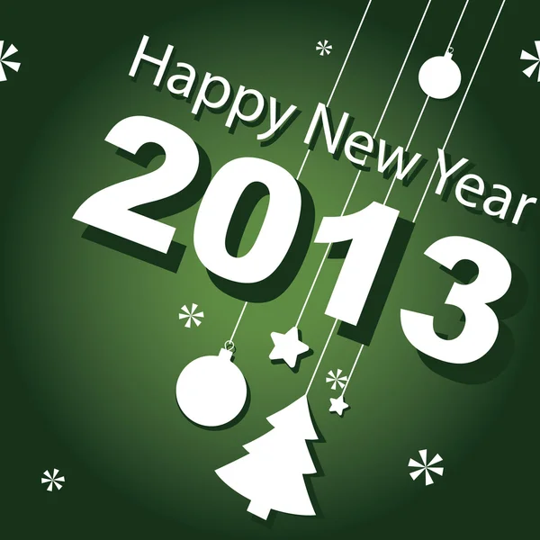 Tasarım, vektörel banner, yeni yıl 2013 — Stok Vektör