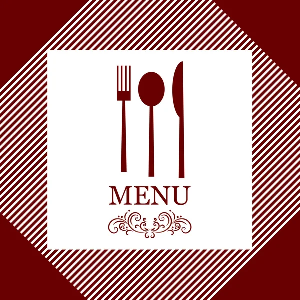 Menú restaurante vectorial — Vector de stock