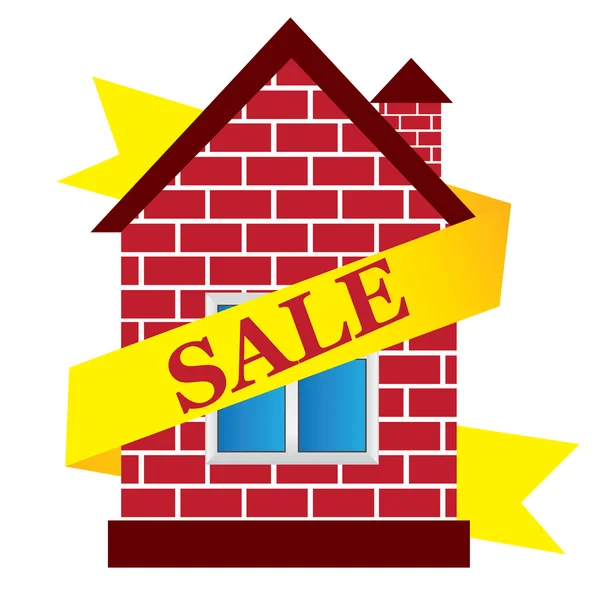 Vector house, sale House — Stock Vector
