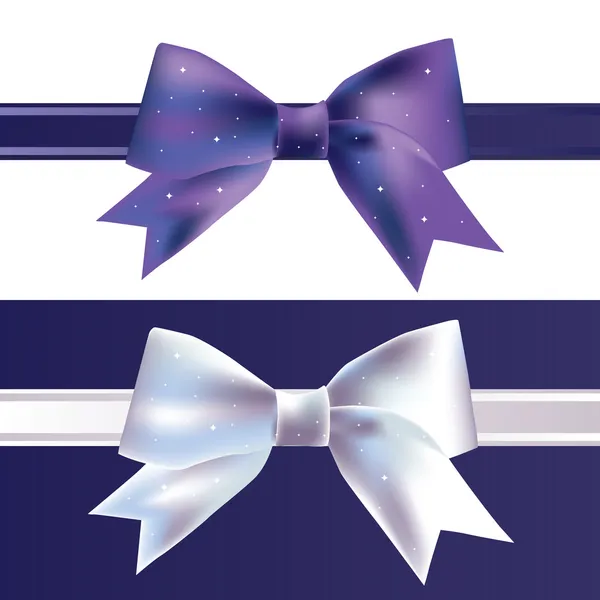 Vector silk bow — Stock Vector