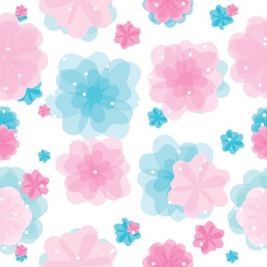 vektör çiçek seamless modeli