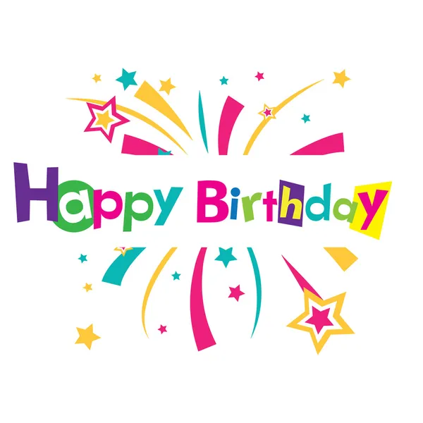 Vector happy birthday — Stock Vector