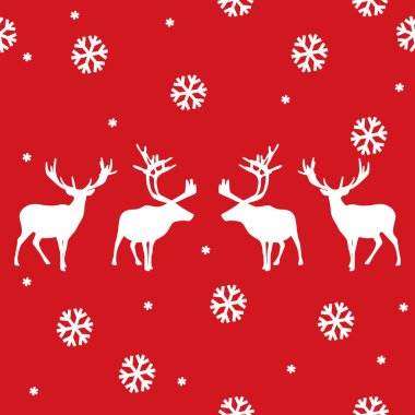 vektör sorunsuz kış desen deer ile