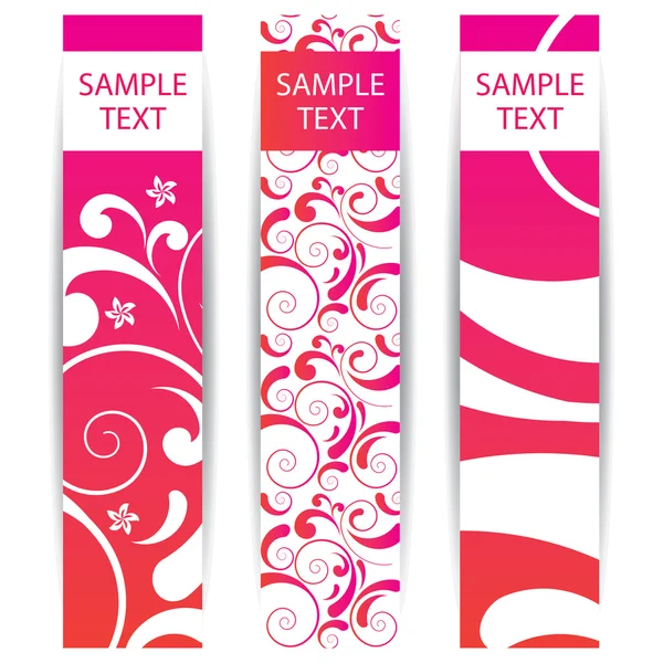 Vector banners with ornaments — Stock Vector