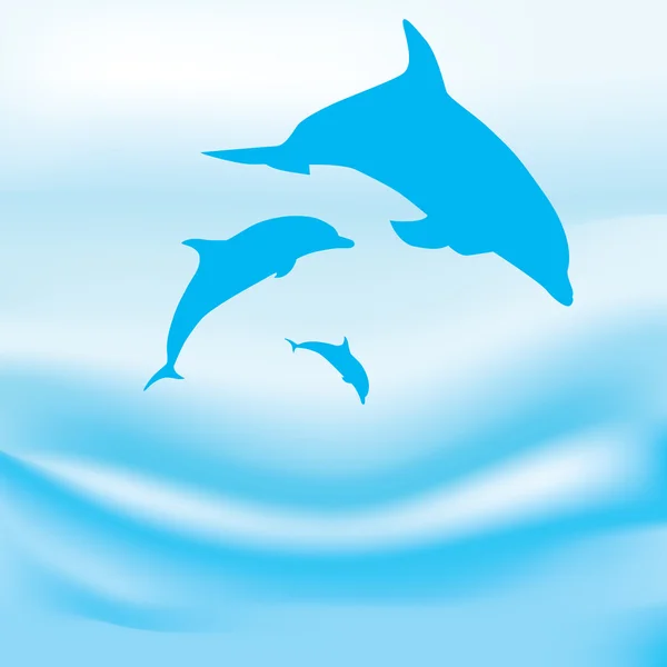 Wektor delfiny — Wektor stockowy