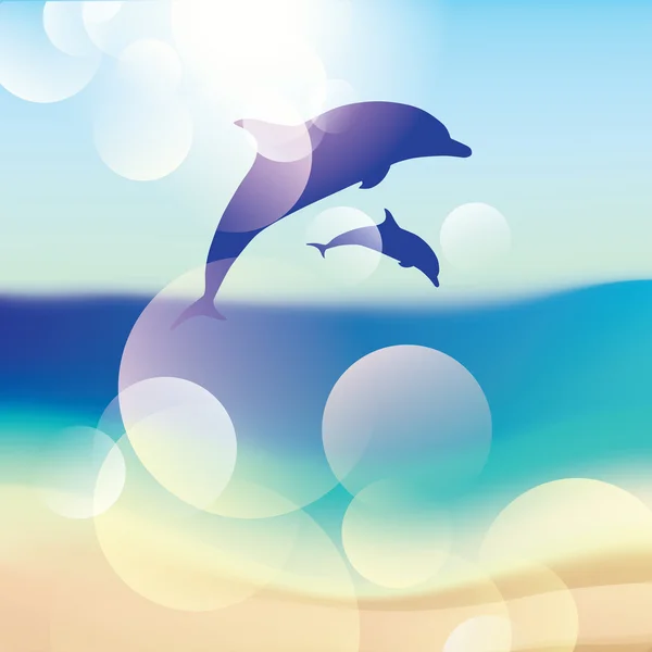 Wektor delfiny — Wektor stockowy