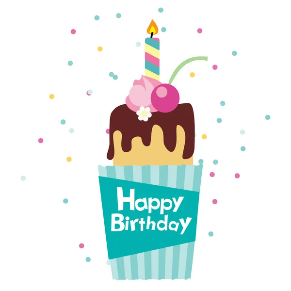 Vector happy birthday card — Stock Vector