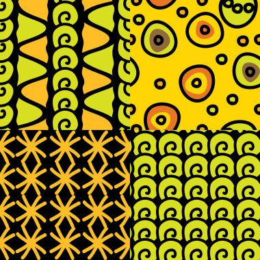 etnik desen sorunsuz vektör