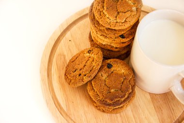 Sütlü yulaf ezmeli kurabiye