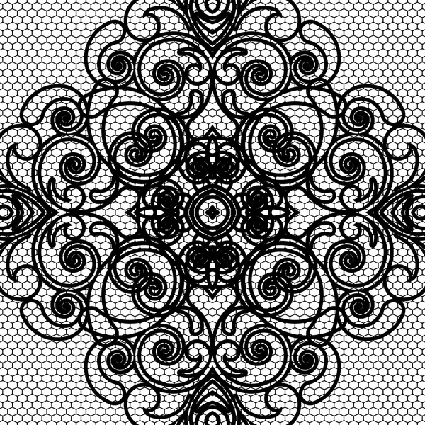 Vector seamless lace pattern — Stock Vector