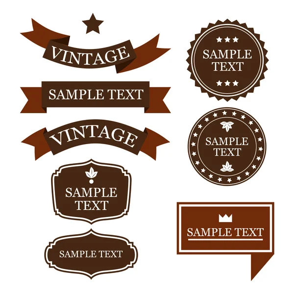 Vector vintage items — Stockvector