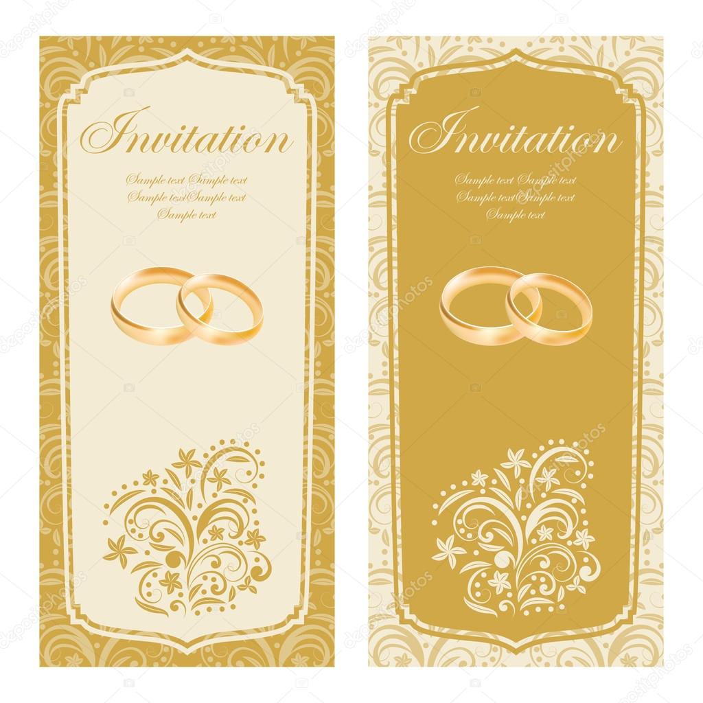 Vector wedding invitation