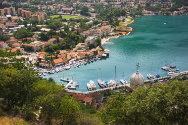 Karadağ, eski kotor şehir ve boka kotorska defne