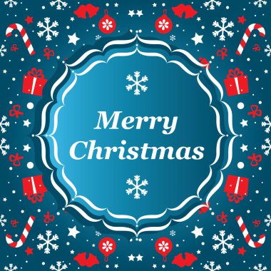 Merry christmas banner vektör