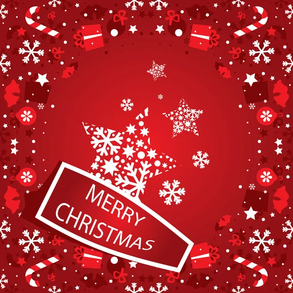 Merry Christmas banner vector — Stock Vector