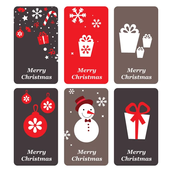 A set of vector Christmas cards — Stock Vector
