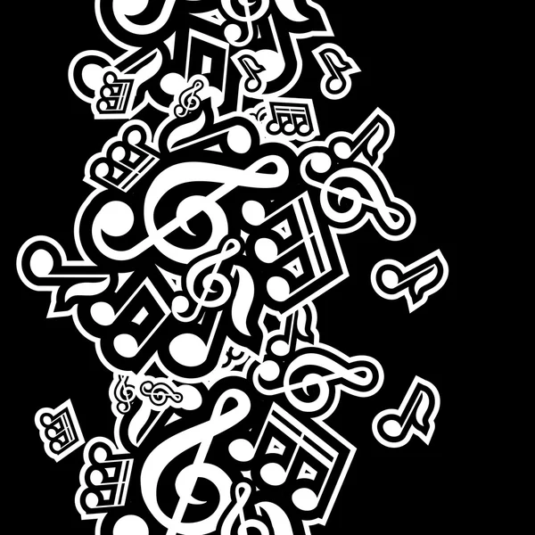 Müzik notalarının vektör çizimi — Stok Vektör