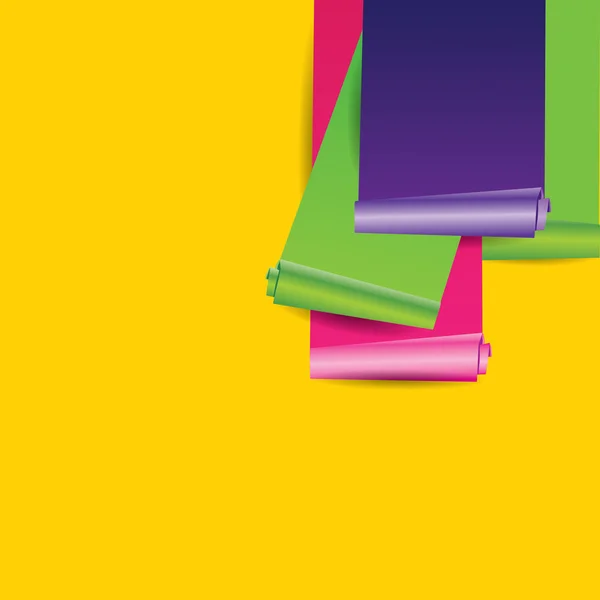 กระดาษม้วนสีสันของเวกเตอร์ — ภาพเวกเตอร์สต็อก