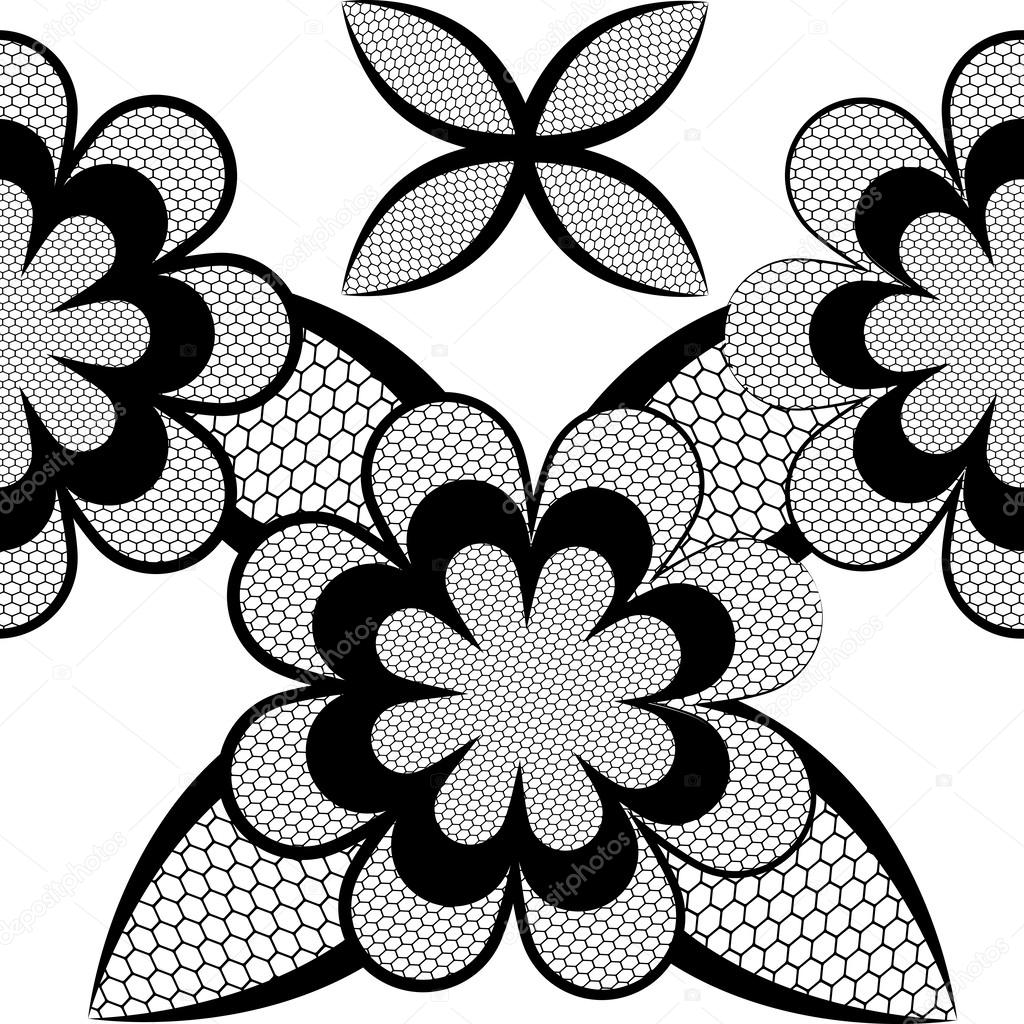 Vector seamless lace pattern