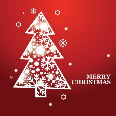 bir Noel ağacı ile yılbaşı banner vektör