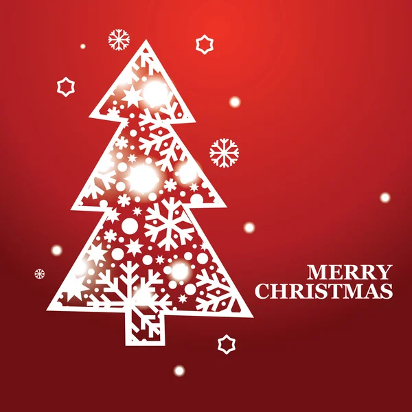 bir Noel ağacı ile yılbaşı banner vektör