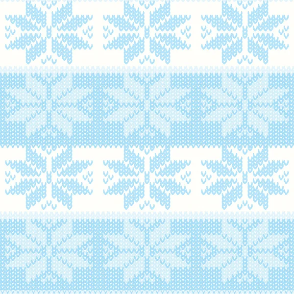 Vector seamless pattern knitting — Stock Vector