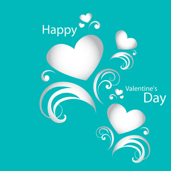 Vektor kártya boldog Valentin-napot — Stock Vector