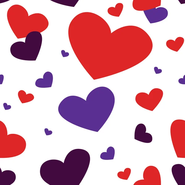 Vector seamless pattern of heart — Stok Vektör