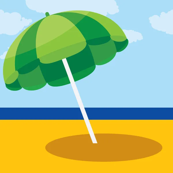 Vector illustration parasol — Stock Vector