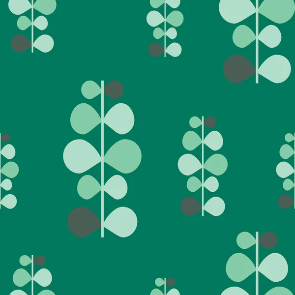 Vector abstracte patroon textuur, groene planten — Stockvector