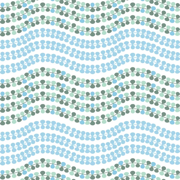 矢量无缝模式纹理抽象蓝色波浪 — 图库矢量图片