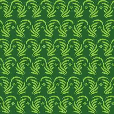 vektör yeşil seamless modeli