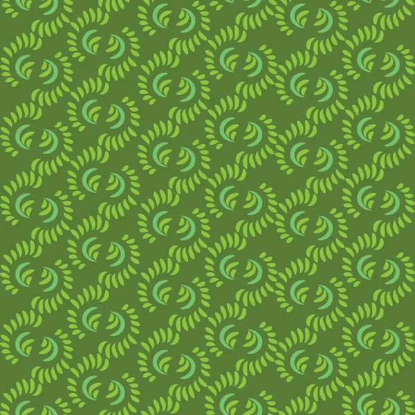 矢量无缝绿色花纹 — 图库矢量图片
