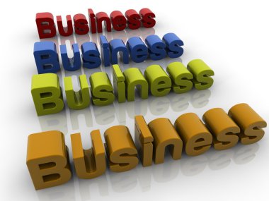 çok renkli harflerle iş