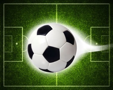 alan arka plan üzerinde futbol topu