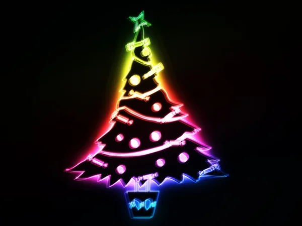 Abstract Christmas tree — Stock Photo, Image