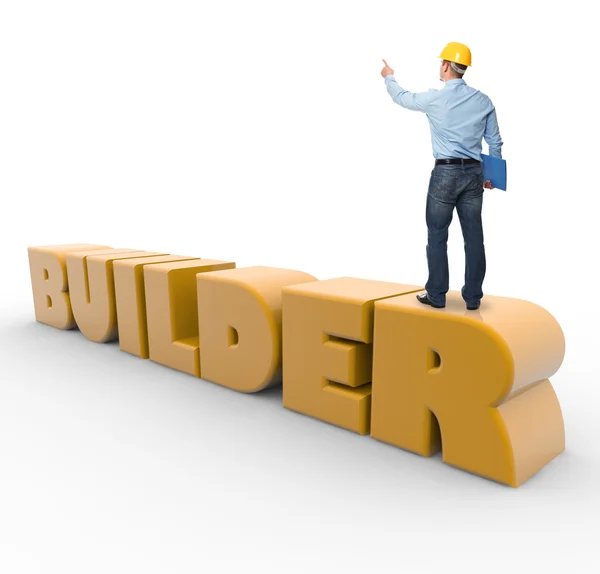 Inskrift builder — Stockfoto