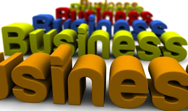 Mångfärgade bokstäver business — Stockfoto