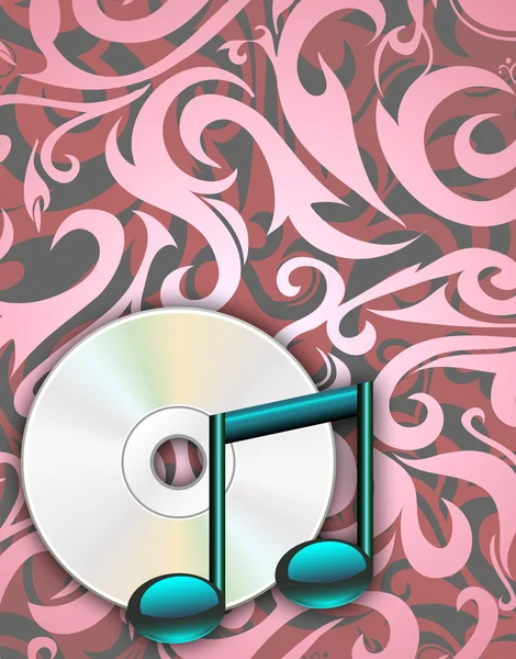 Cd disc note — Stock Photo, Image