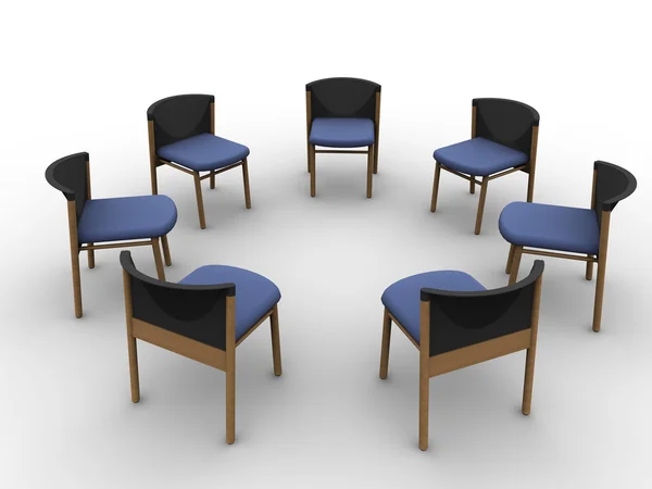 Cercles de chaises — Photo