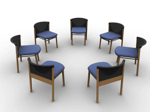 Stoelen cirkels — Stockfoto