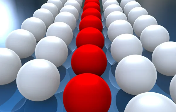 Red and white balls — Stock Photo, Image