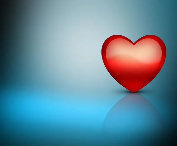 Singeln heart illustration — Stockfoto