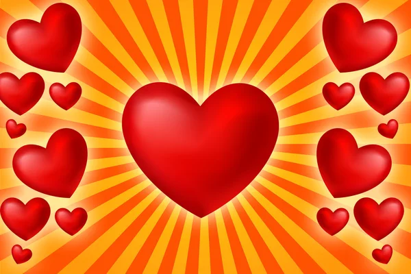 Sevgililer günü için kalp arka plan — Stok fotoğraf