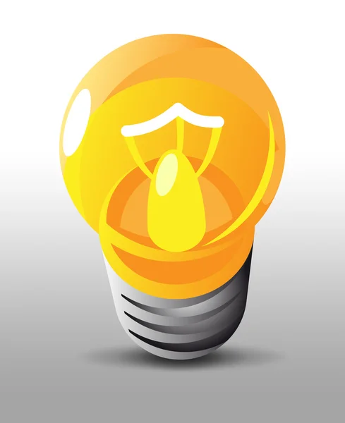 Lit light bulb — Stock Photo, Image