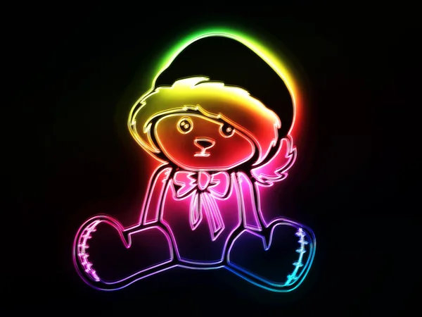 Christmas Teddy Bear — Stock Photo, Image