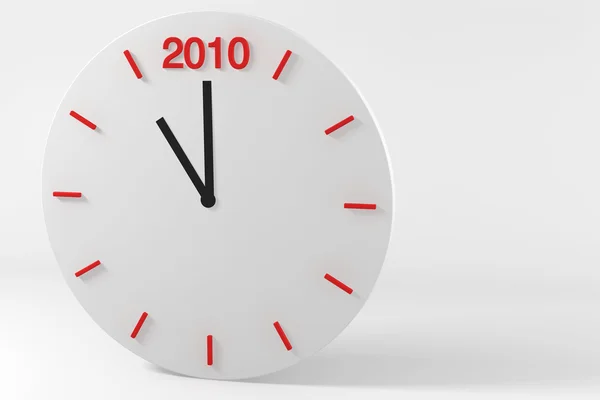 El nuevo año 2010 en un reloj —  Fotos de Stock